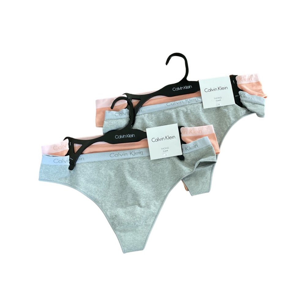 4 Calvin Klein Women's Cotton Form Thong Underwear QP2264O